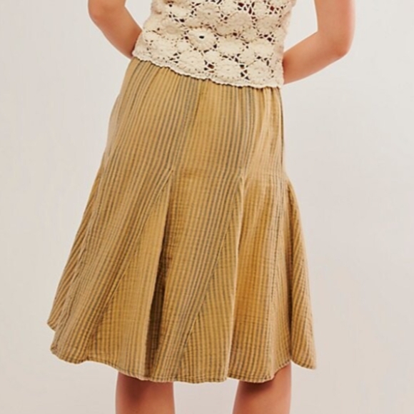Free People Candace Midi Skirt Women's Size Small - Picture 2 of 12